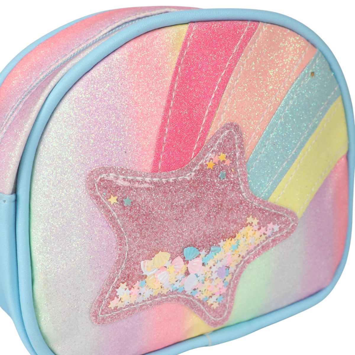 STAR SIDE SLING GIRLS BAG - BLUE