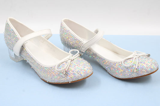 Girls white radiant heel by Ket kids