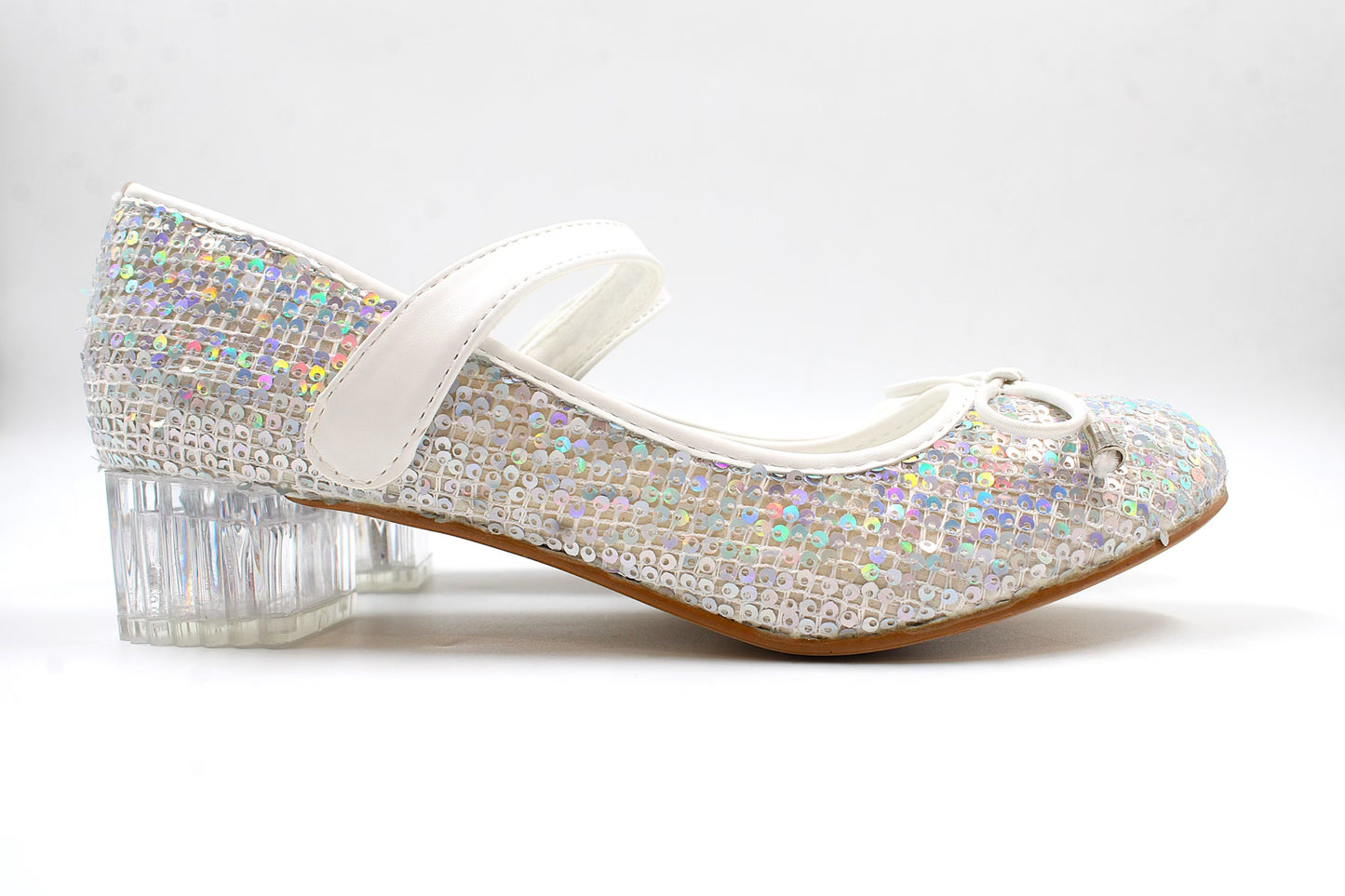 Girls white radiant heel by Ket kids