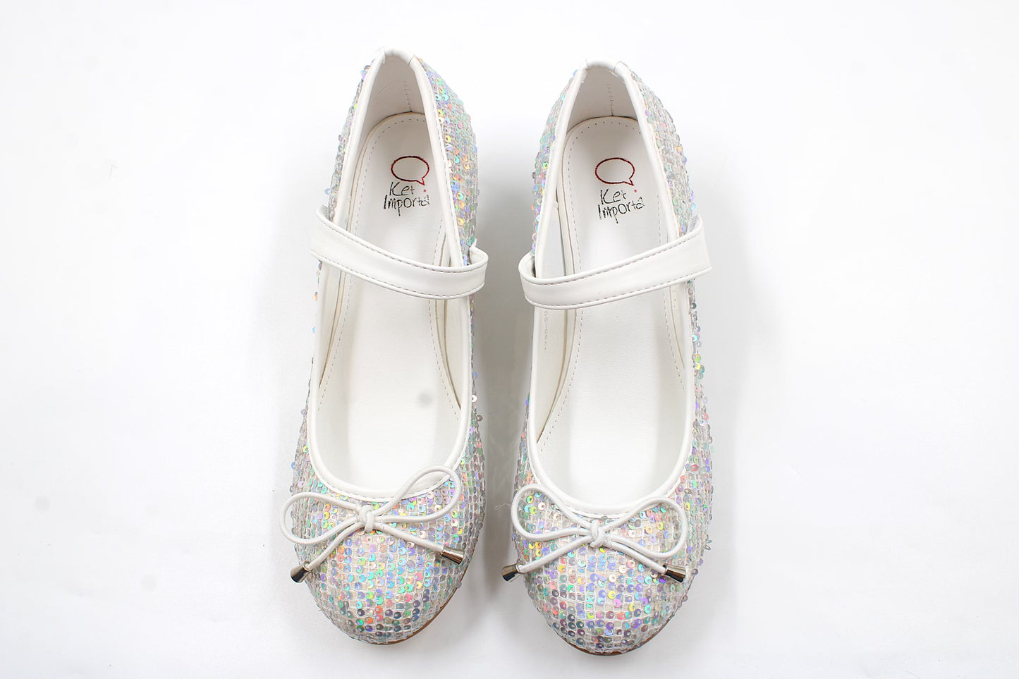 Girls white radiant heel by Ket kids