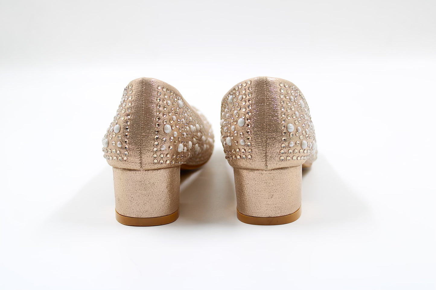 Girls golden festive heel by Ket kids
