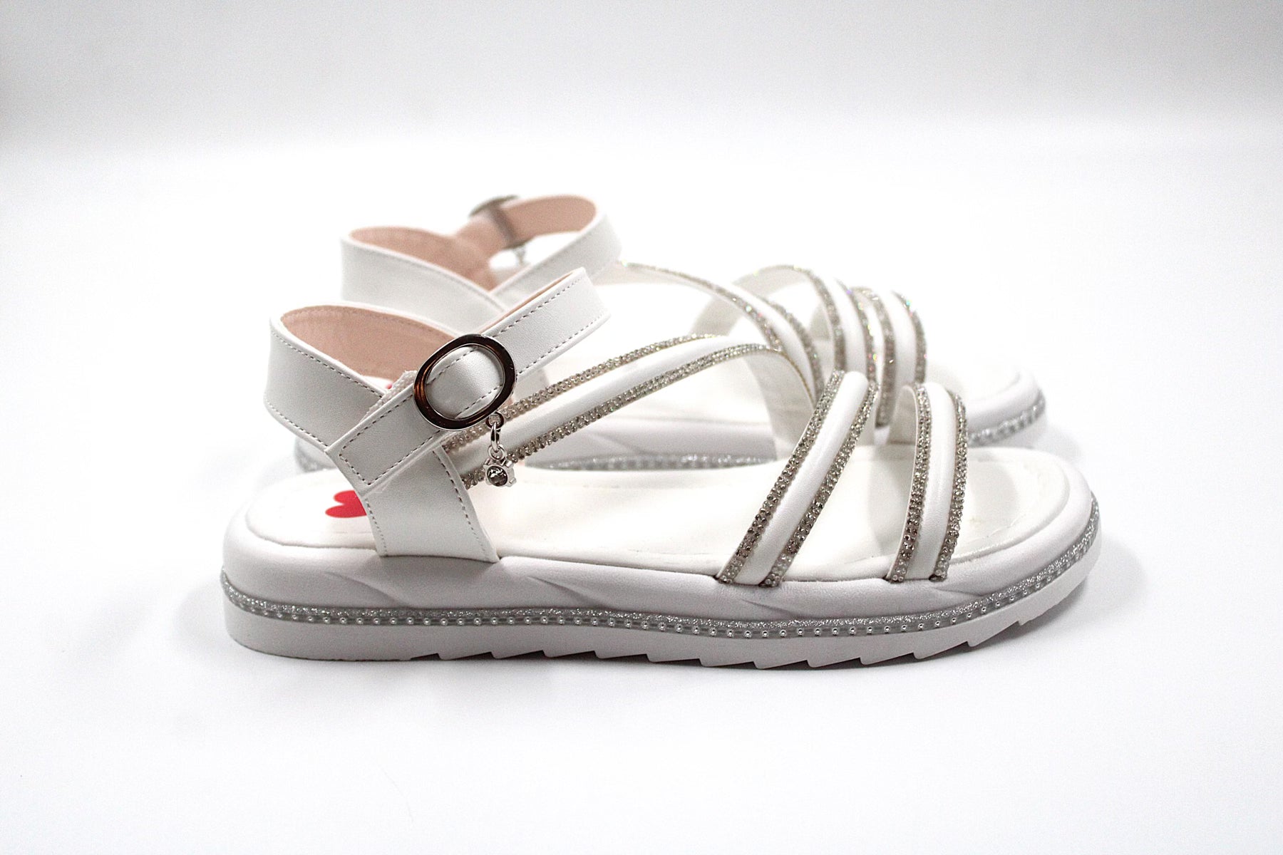 Girl White Elegant Sandals – Kids Shoes by Ket Kids Shop Online Now