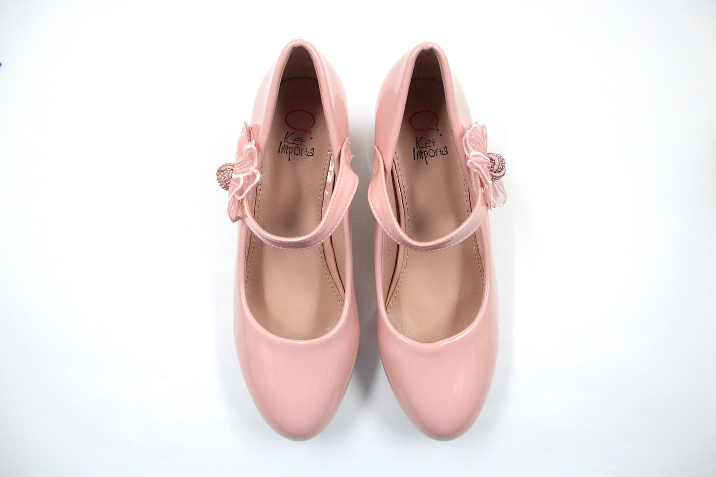 Girls pink luxurious heel by Ket kids