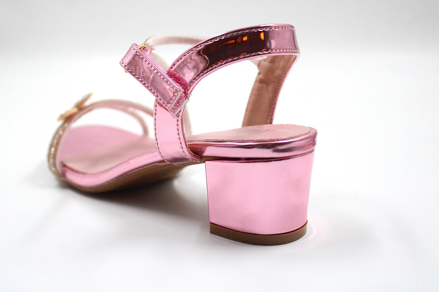 Girls pink glitter heel by Ket kids