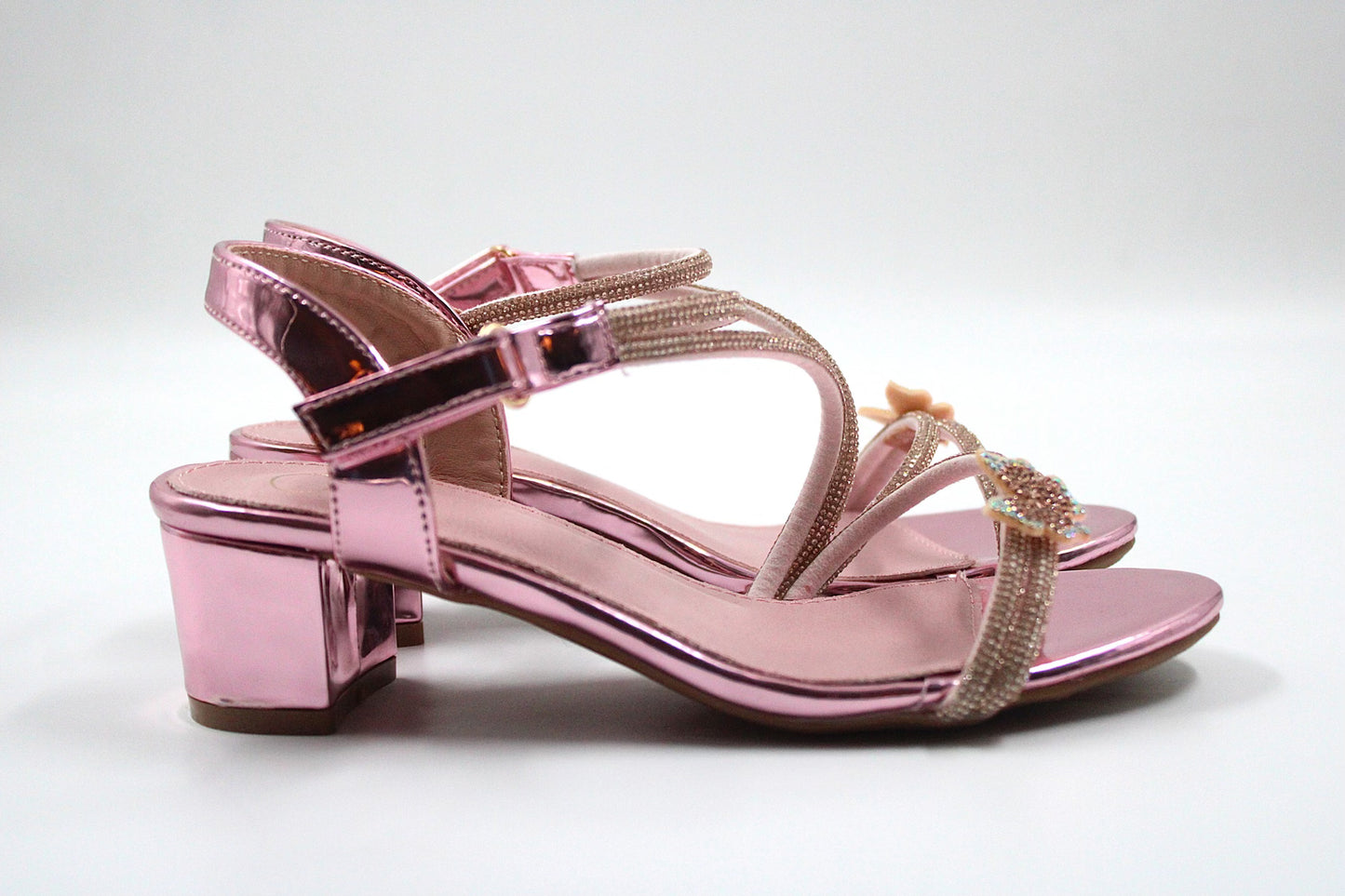 Girls pink glitter heel by Ket kids