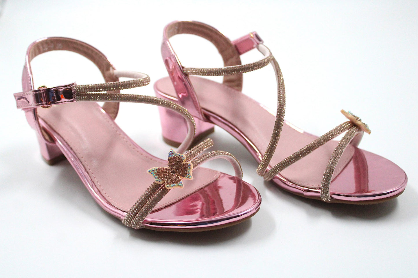 Girls pink glitter heel by Ket kids