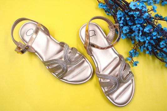 Girl pink luxurious sandal by Ket kids
