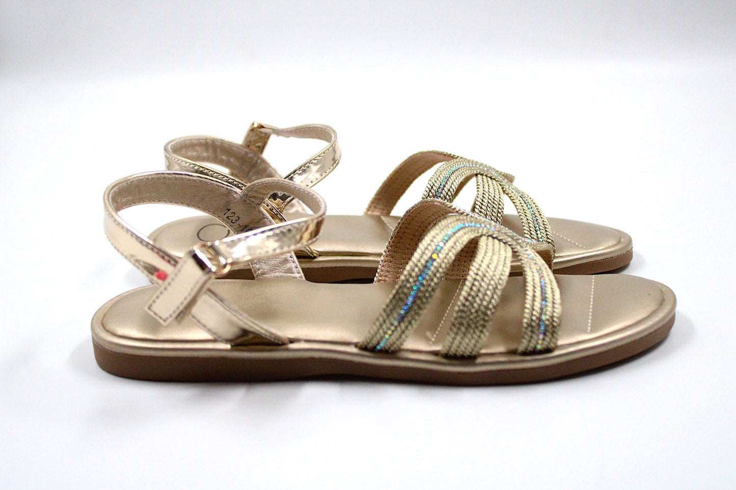 Girl gold luxurious sandal by Ket kids