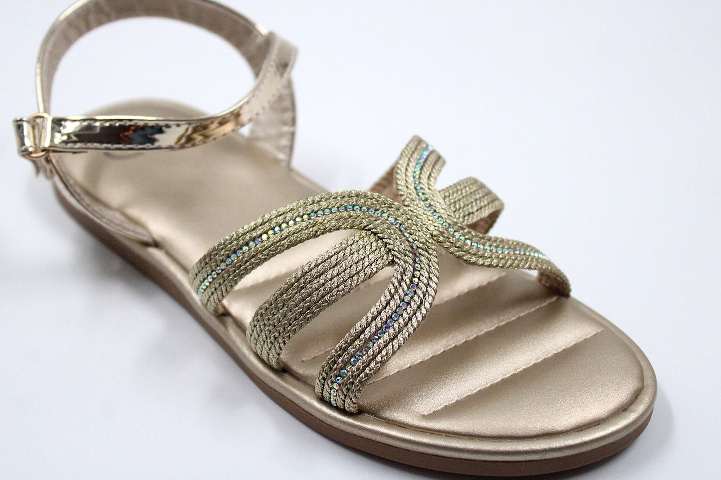 Girl gold luxurious sandal by Ket kids