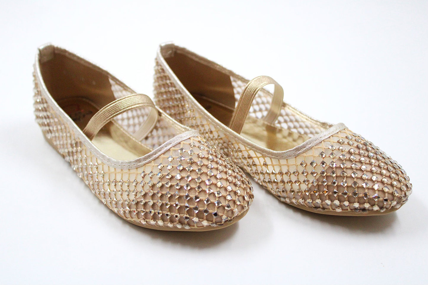 Girl golden shimmering ballerina by Ket kids