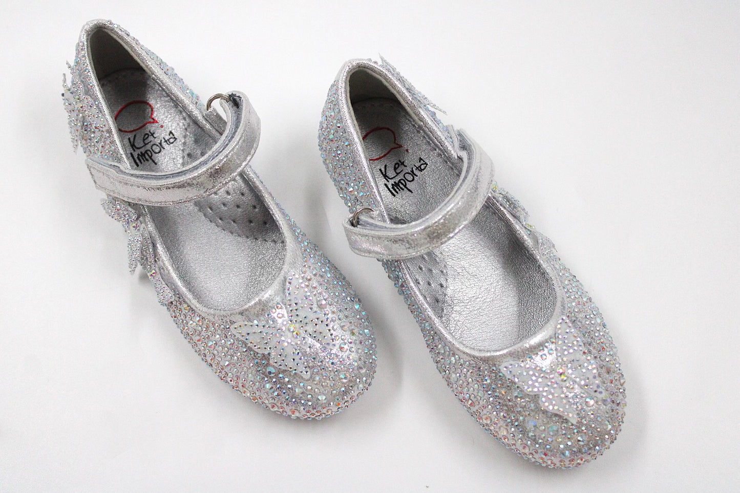 Girl silver sparkly ballerina by Ket kids