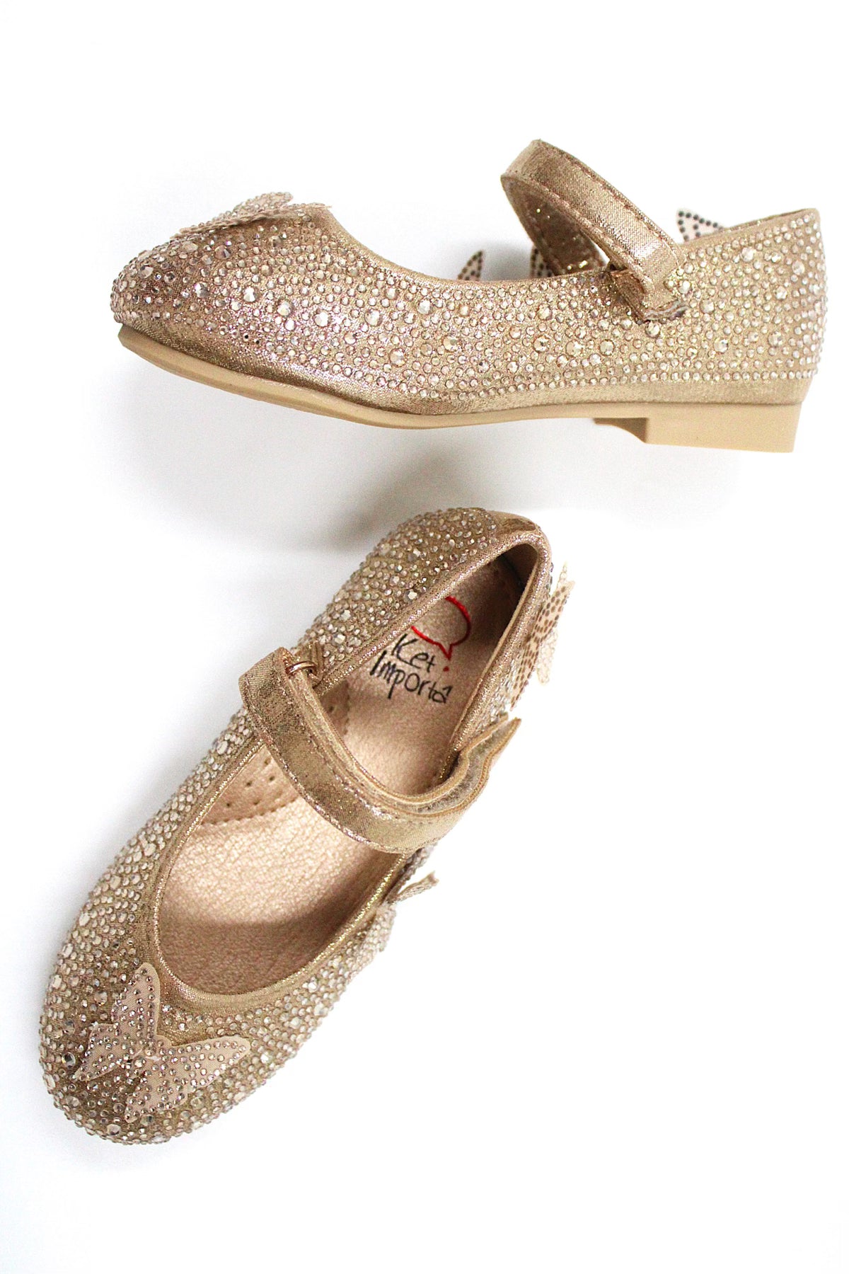 Girl golden sparkly ballerina by Ket kids