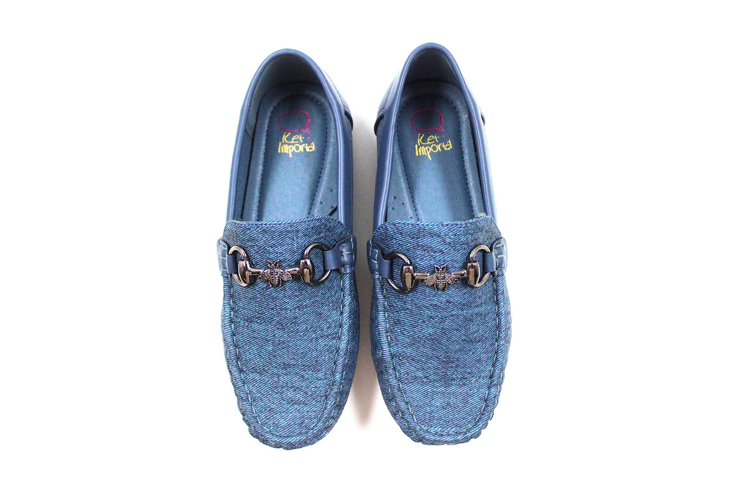 Boys denim casual chic loafer by Ket kids