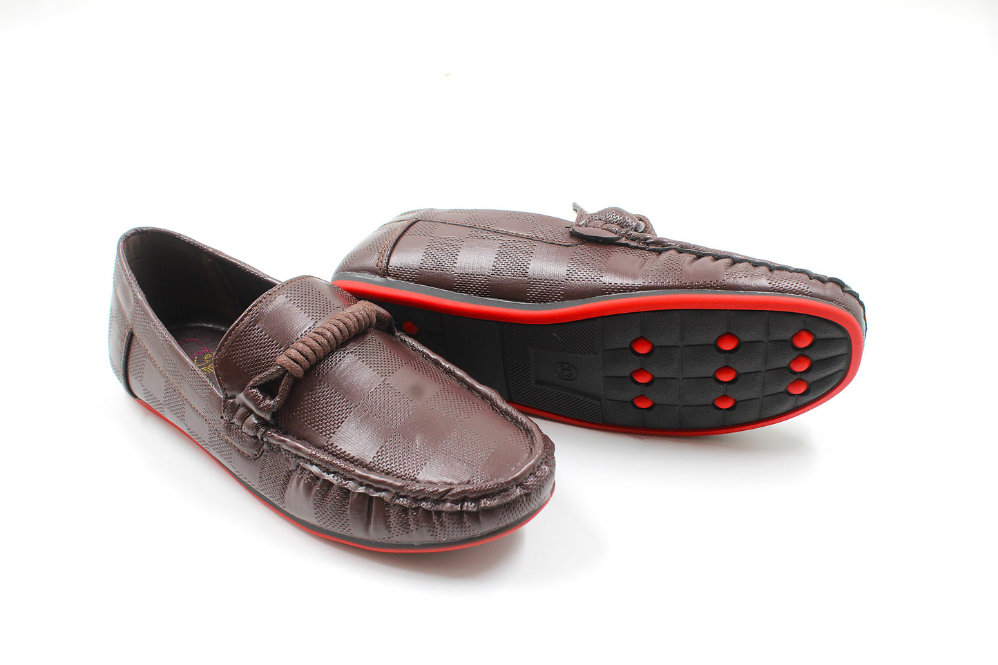 Boys brown sleek loafer by Ket kids