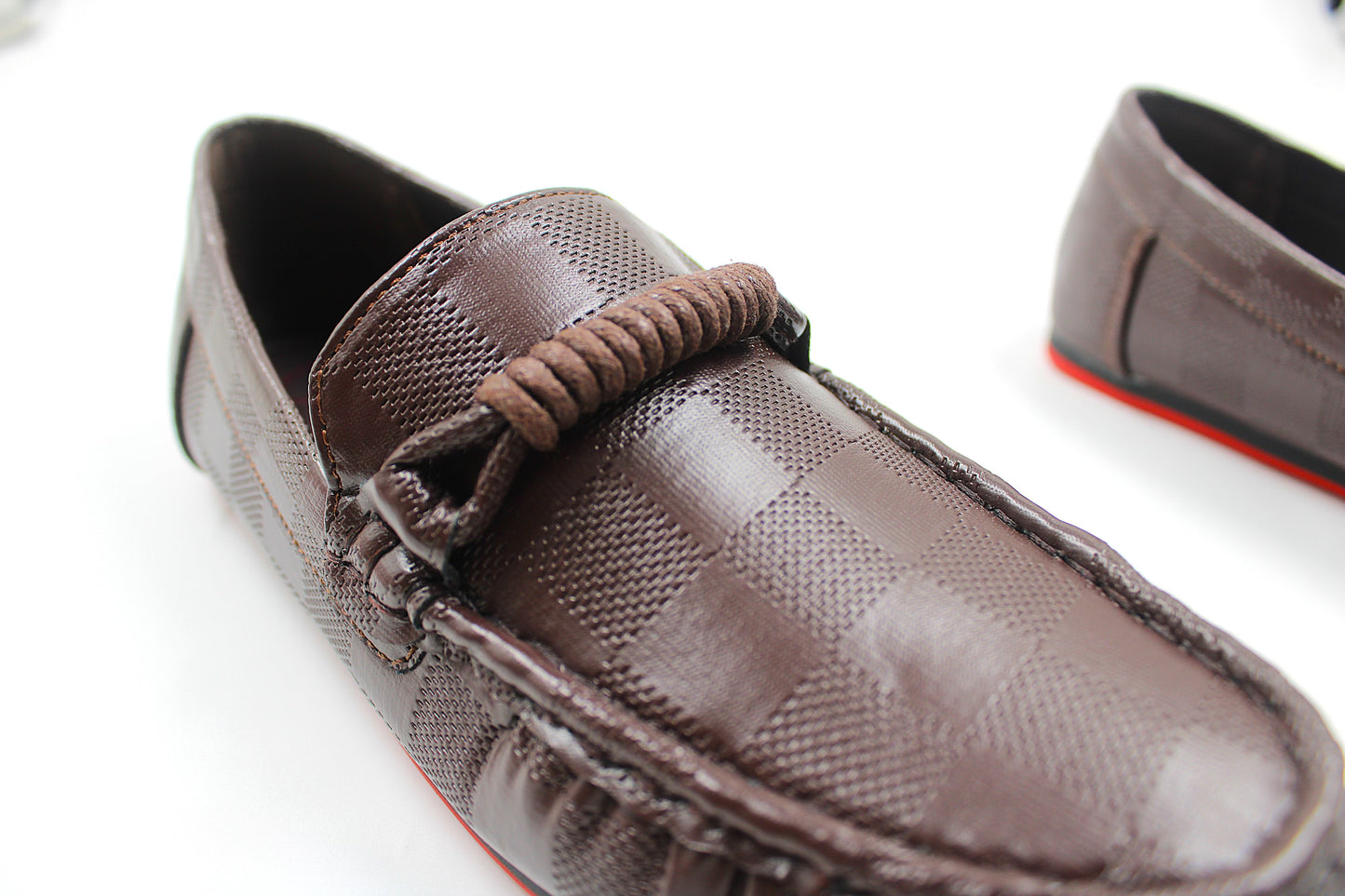 Boys brown sleek loafer by Ket kids
