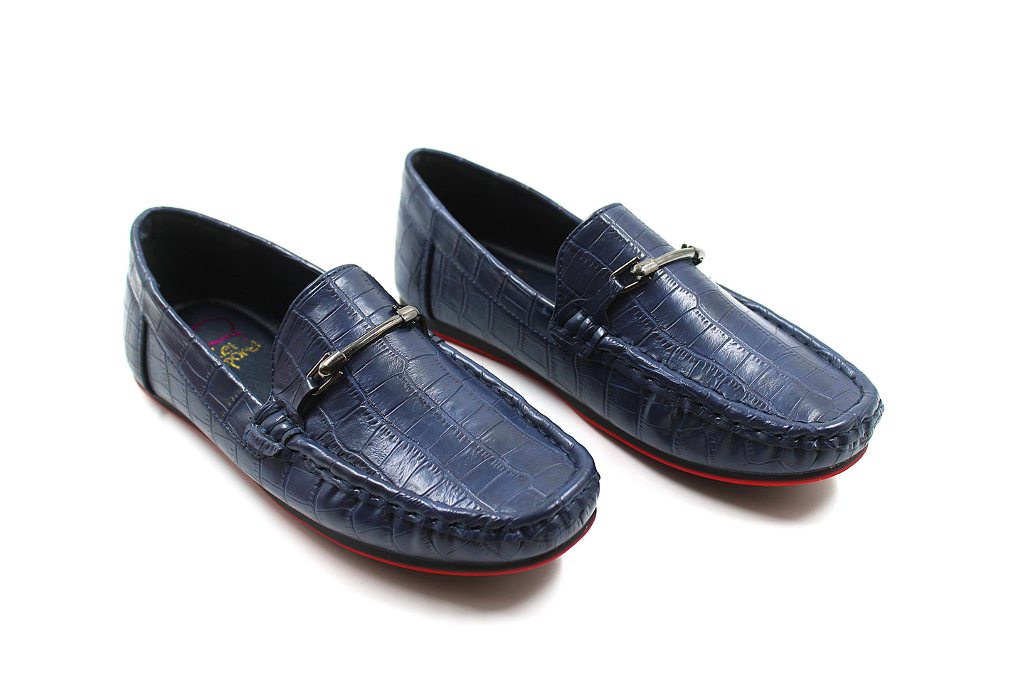 Boys blue classic loafer by Ket kids