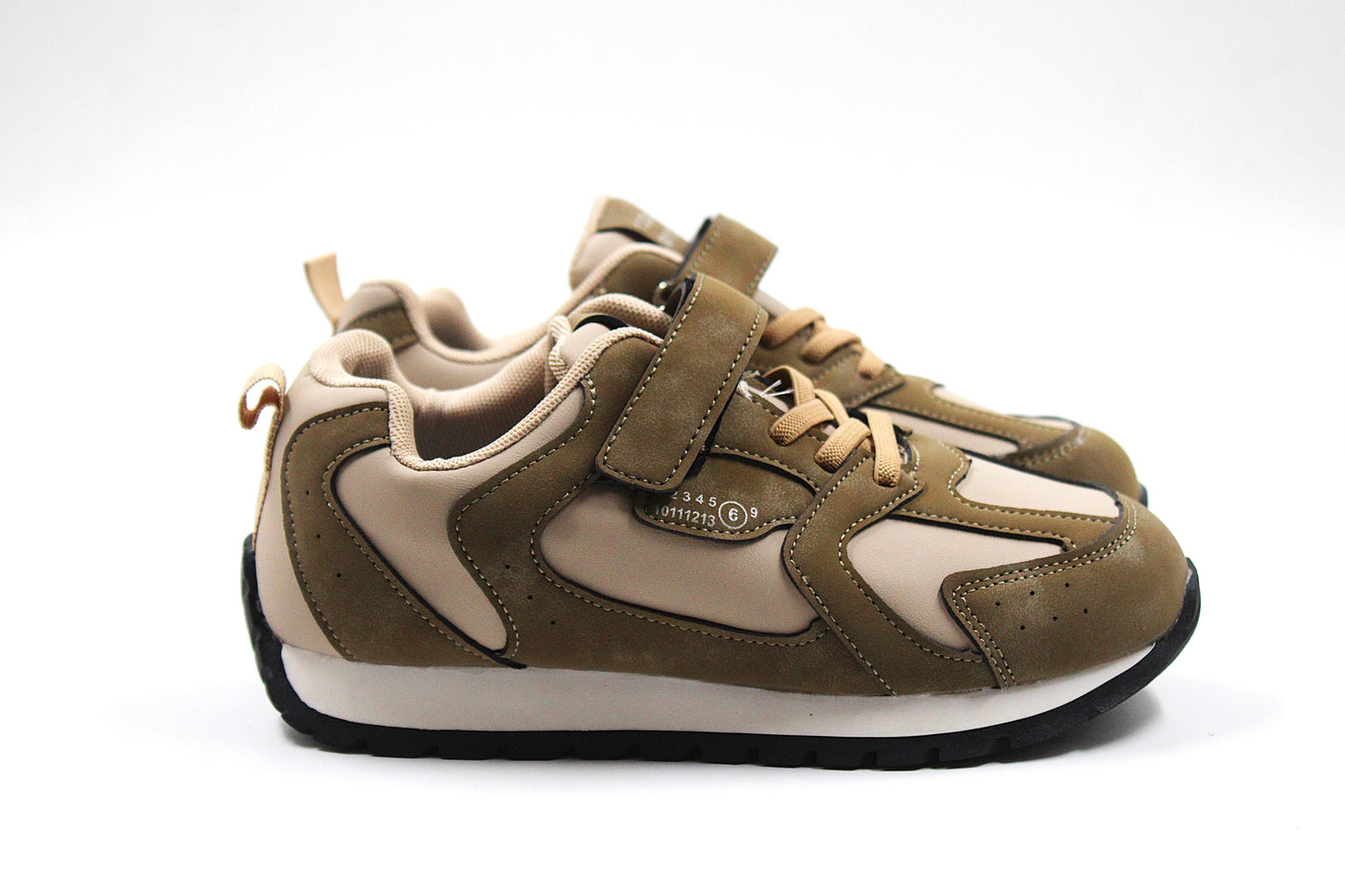 Boys khaki casual sneakers by Ket kids