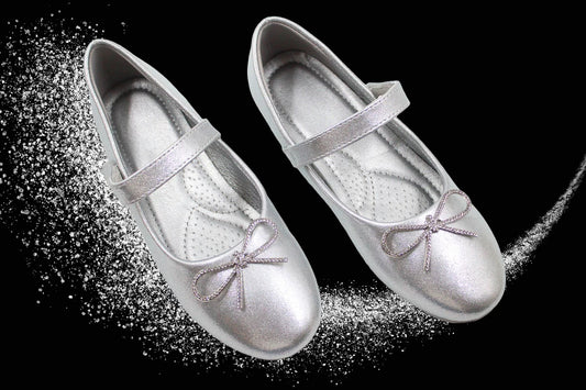 Girl silver festive ballerina by Ket kids