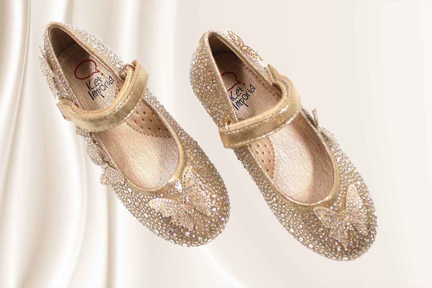 Girl golden sparkly ballerina by Ket kids