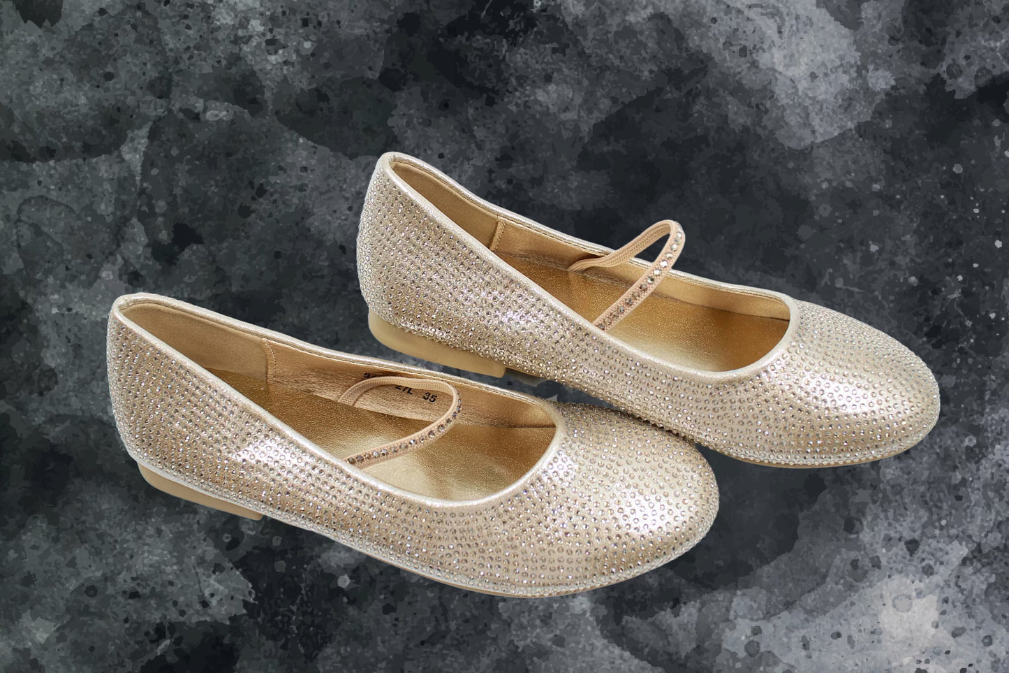 Girl golden dazzling ballerina by Ket kids