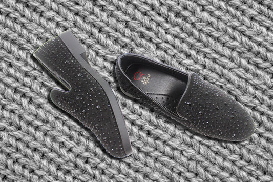 Boys black festive loafer by Ket kids