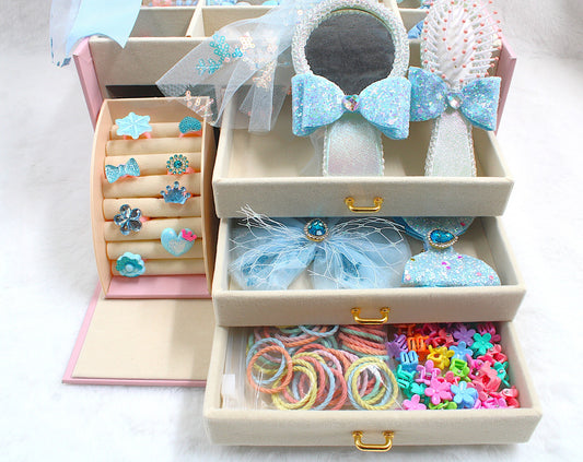 Princess Treasure Box with accessories - Blue