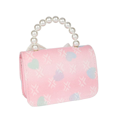 Hand and Sling Bow bag - Light Pink
