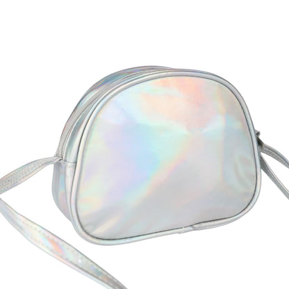 SILVER RAIBOW SLING BAG FOR GIRLS- SILVER