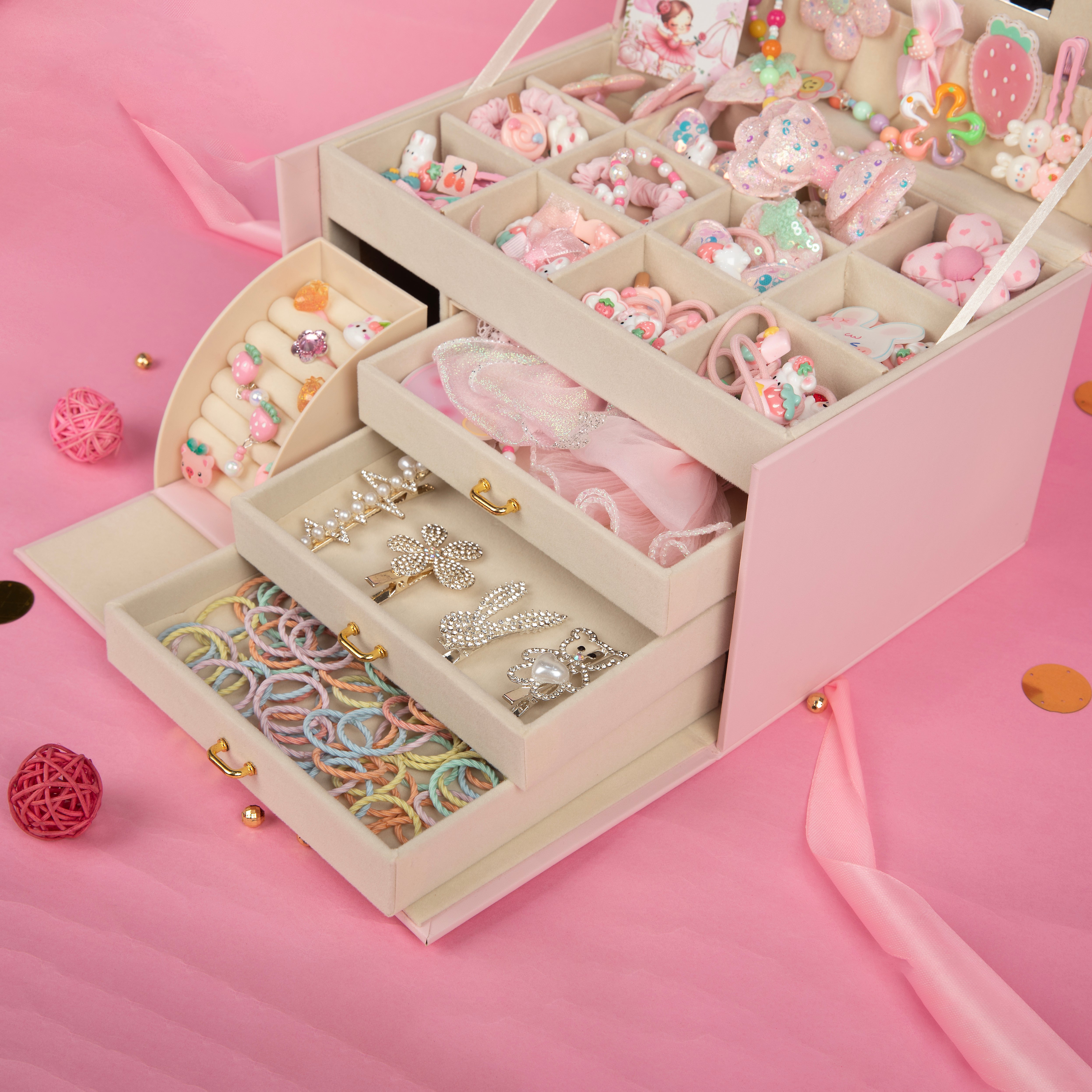 Princess Treasure Box with accessories (pink) – Ket Kids