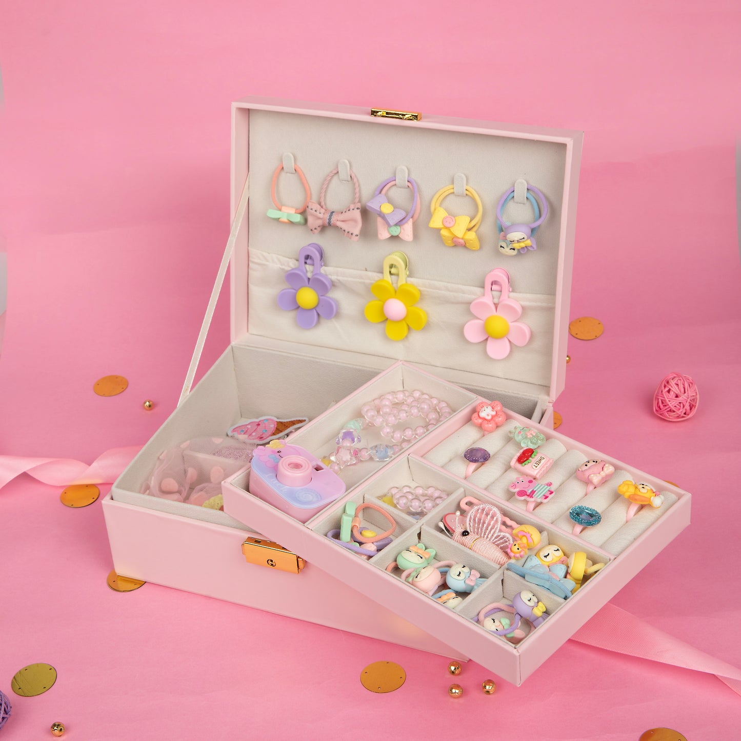 Royal Treasure Box with multi colour accessories-multi