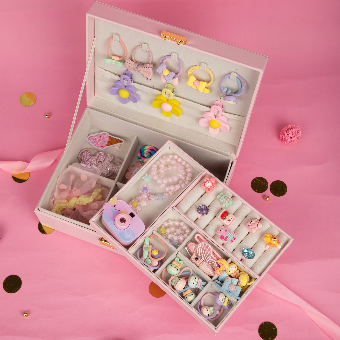 Royal Treasure Box with multi colour accessories-multi