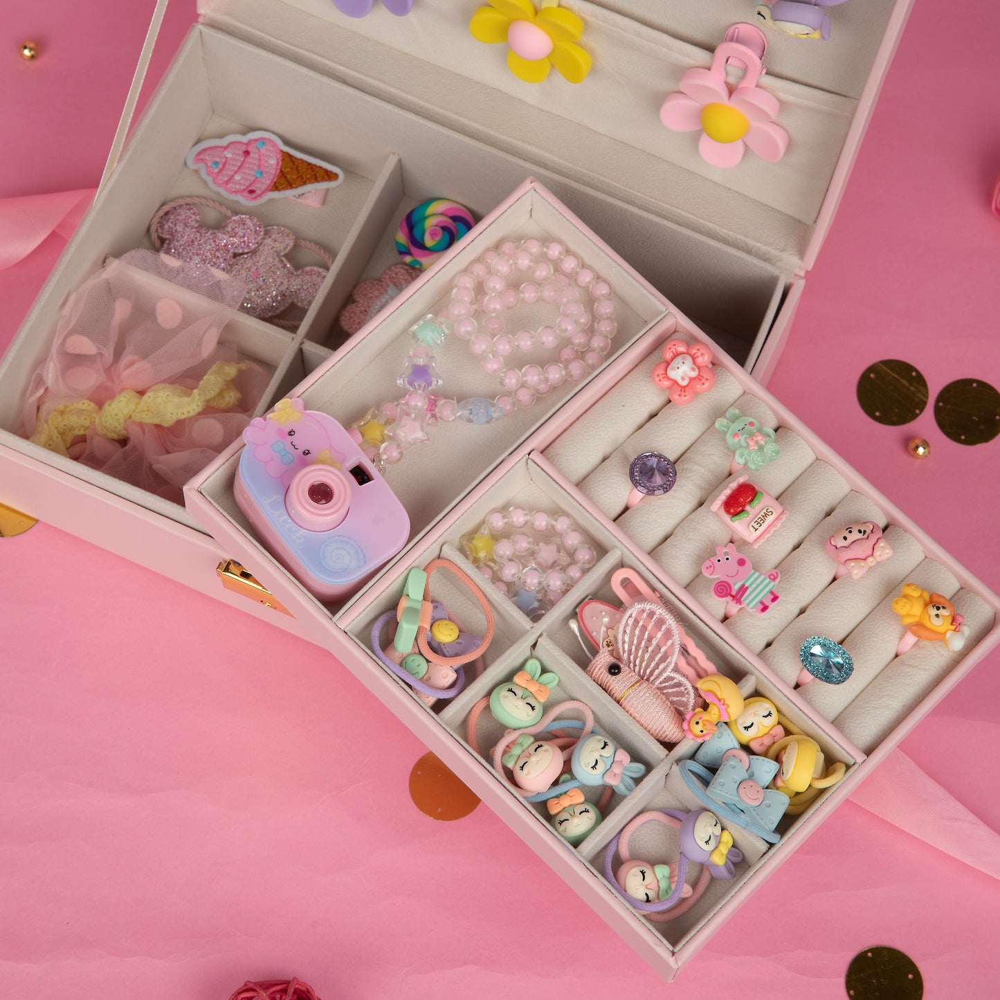 Royal Treasure Box with multi colour accessories-multi