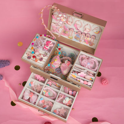 Crown Jewel Box with accessories - pink paradise