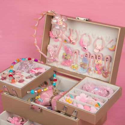 Crown Jewel Box with accessories - pink paradise