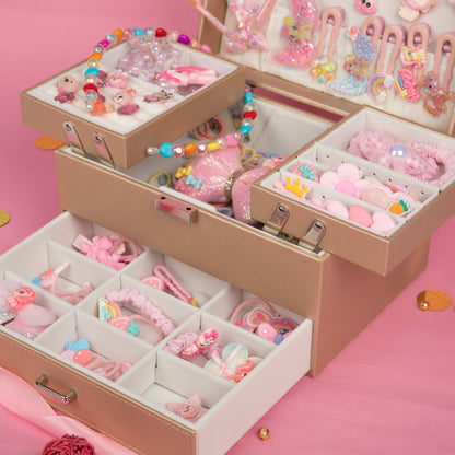 Crown Jewel Box with accessories - pink paradise