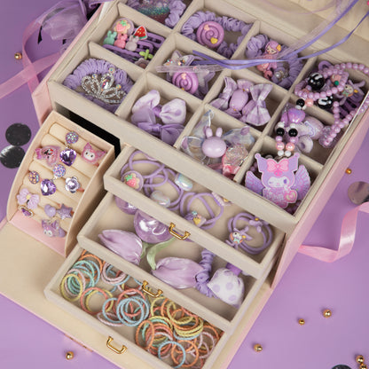 Princess Treasure Box with accessories (purple)