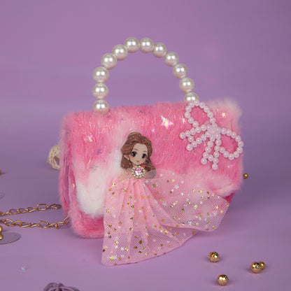 Magic Pink Hand Bag and Sling - Pink