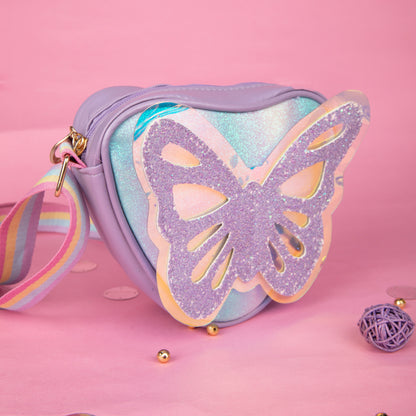 MAGIC BUTTERFLY SLING BAG- PURPLE