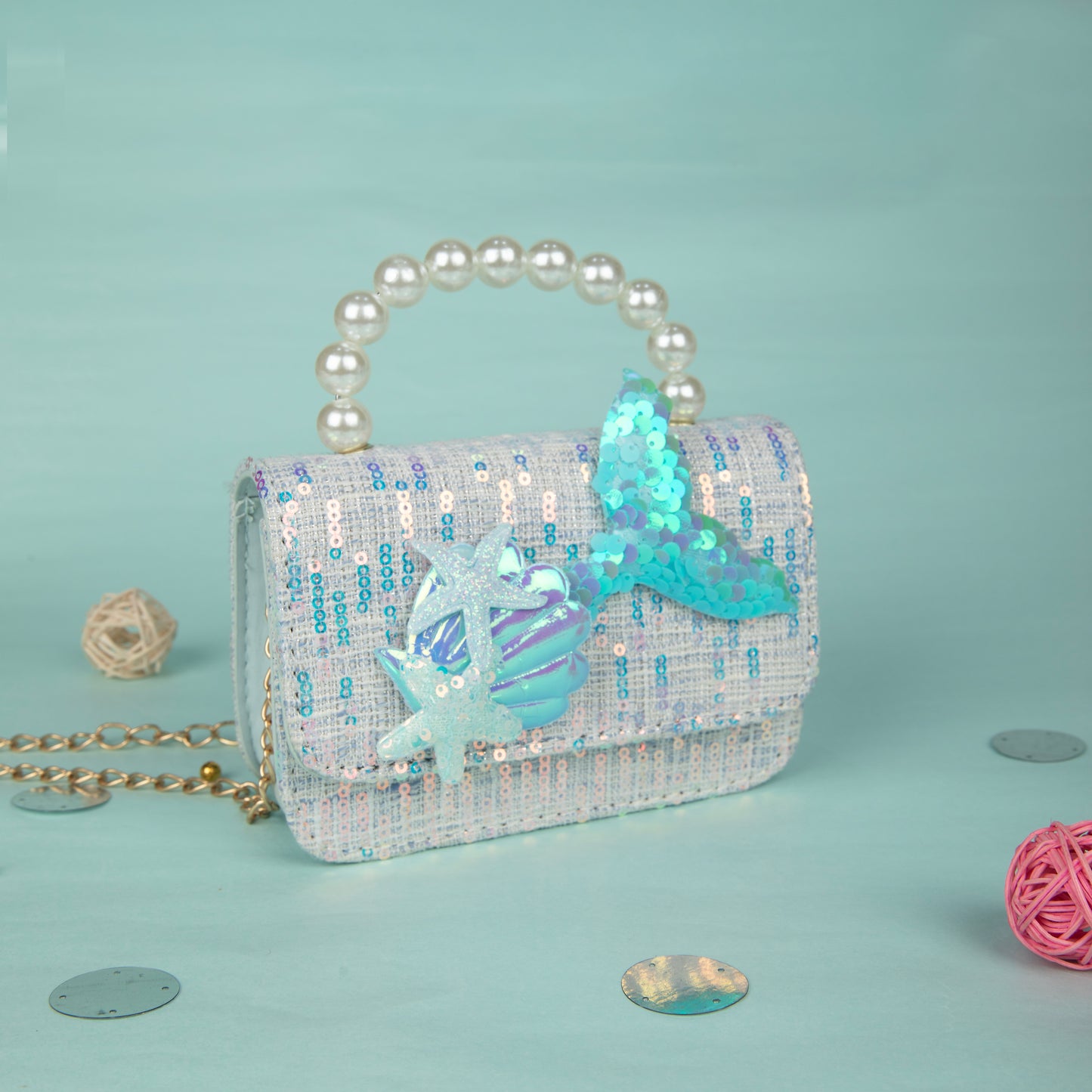 MERMAID 🧜‍♀️ HAND BAGS- BLUE