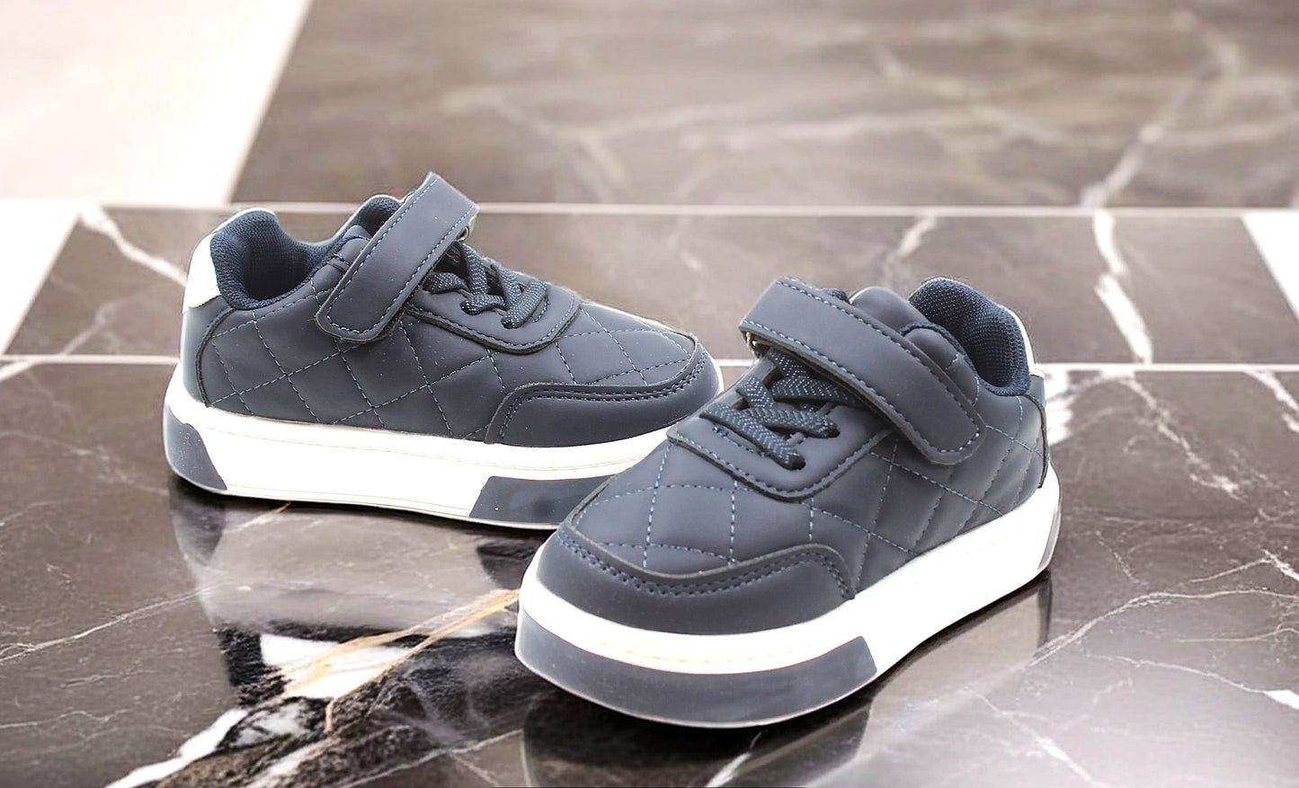 Boys navy casual sneakers by Ket kids