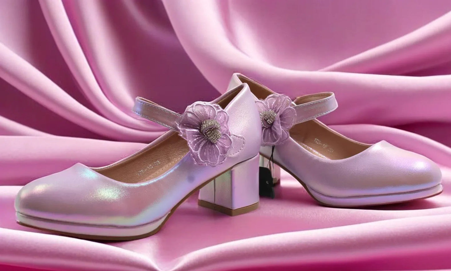 Girls purple chic heel by Ket kids