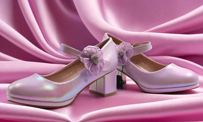 Girls purple chic heel by Ket kids