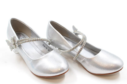 Girls silver elegant heel by Ket kids