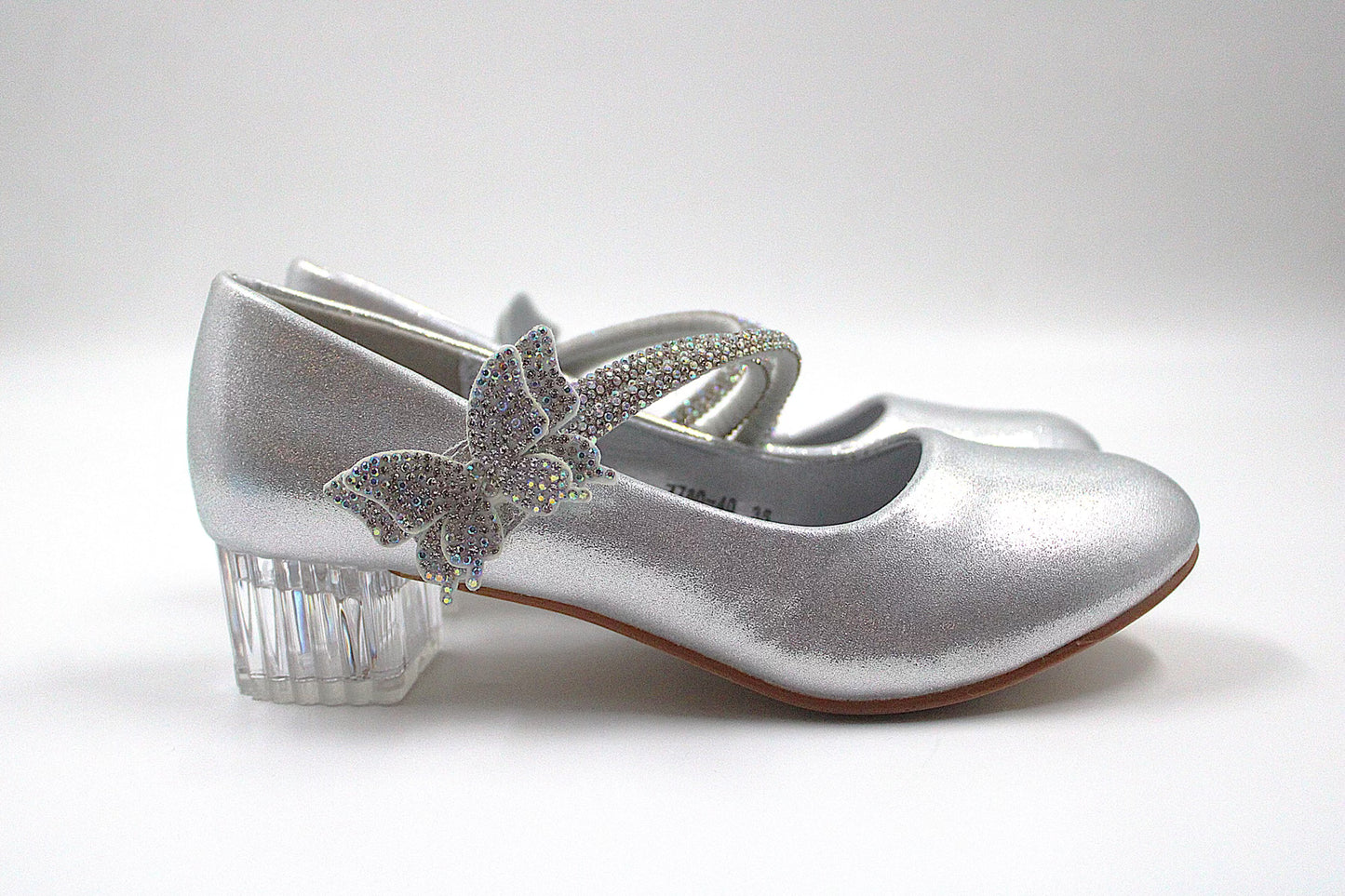 Girls silver elegant heel by Ket kids