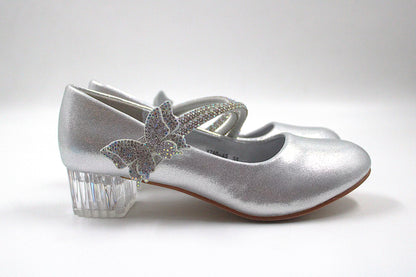 Girls silver elegant heel by Ket kids
