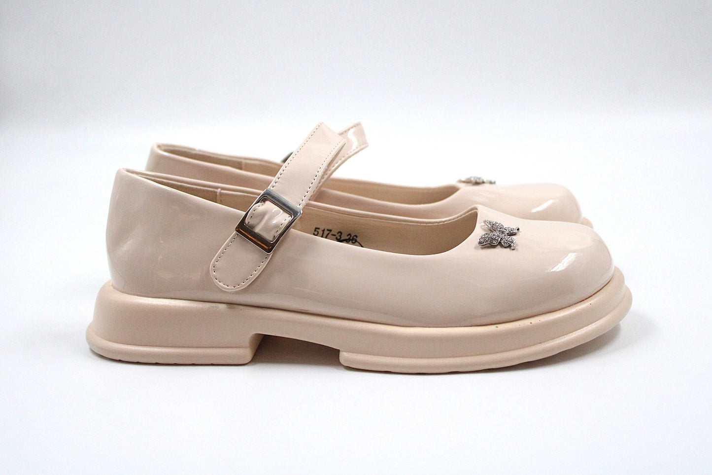 Girls beige chic loafer by Ket kids