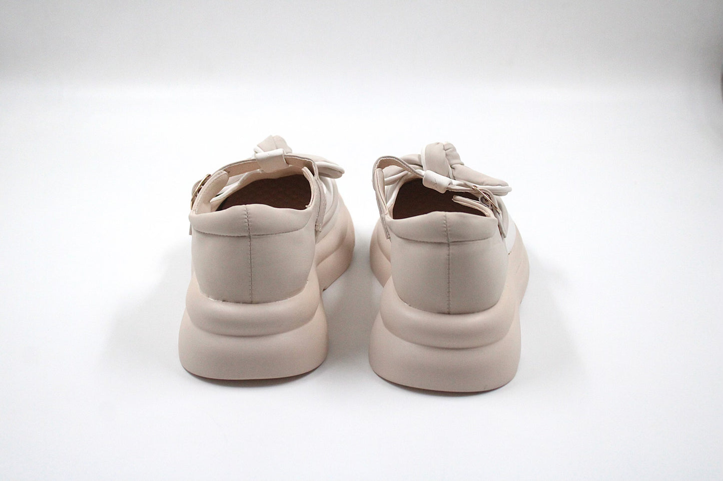 Girls beige casual loafer by Ket kids