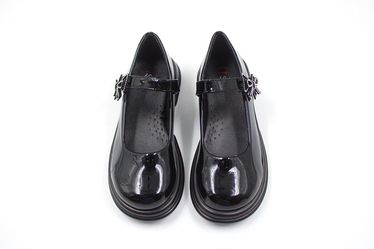 Girls black vibrant loafer by Ket kids