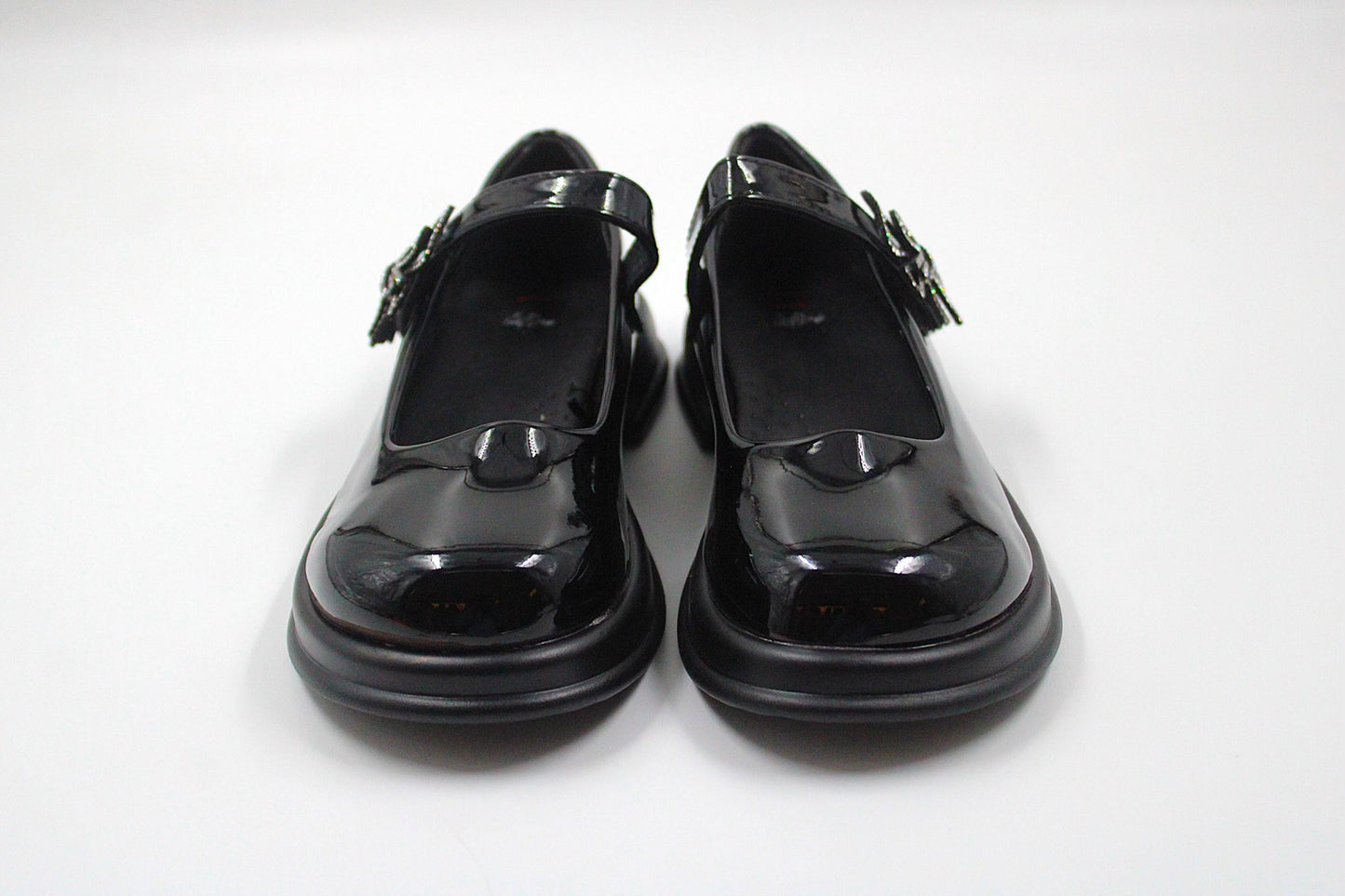 Girls black vibrant loafer by Ket kids