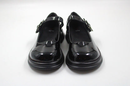 Girls black vibrant loafer by Ket kids